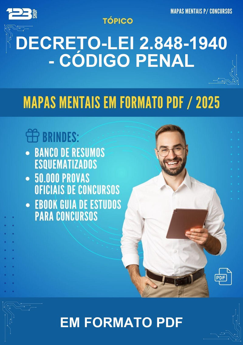 Mapas Mentais da Decreto-lei 2.848-1940 - Código Penal - Em Formato Pdf