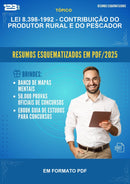 Lei 8.398-1992 - Contribuição do Produtor Rural E do Pescador Esquematizada