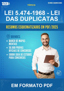 Lei 5.474-1968 - Lei das Duplicatas Esquematizada