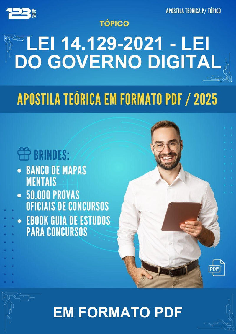 Apostila Teórica da Lei 14.129-2021 - Lei do Governo Digital - Em Formato Pdf