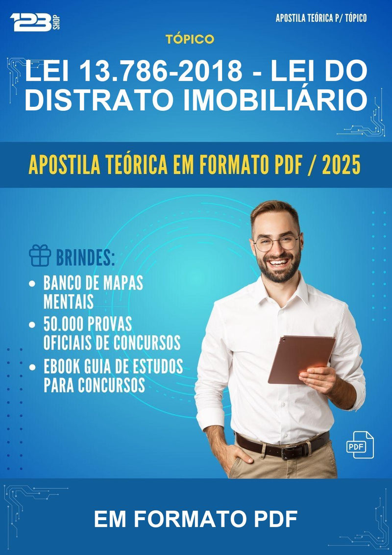 Apostila Teórica da Lei 13.786-2018 - Lei do Distrato Imobiliário - Em Formato Pdf