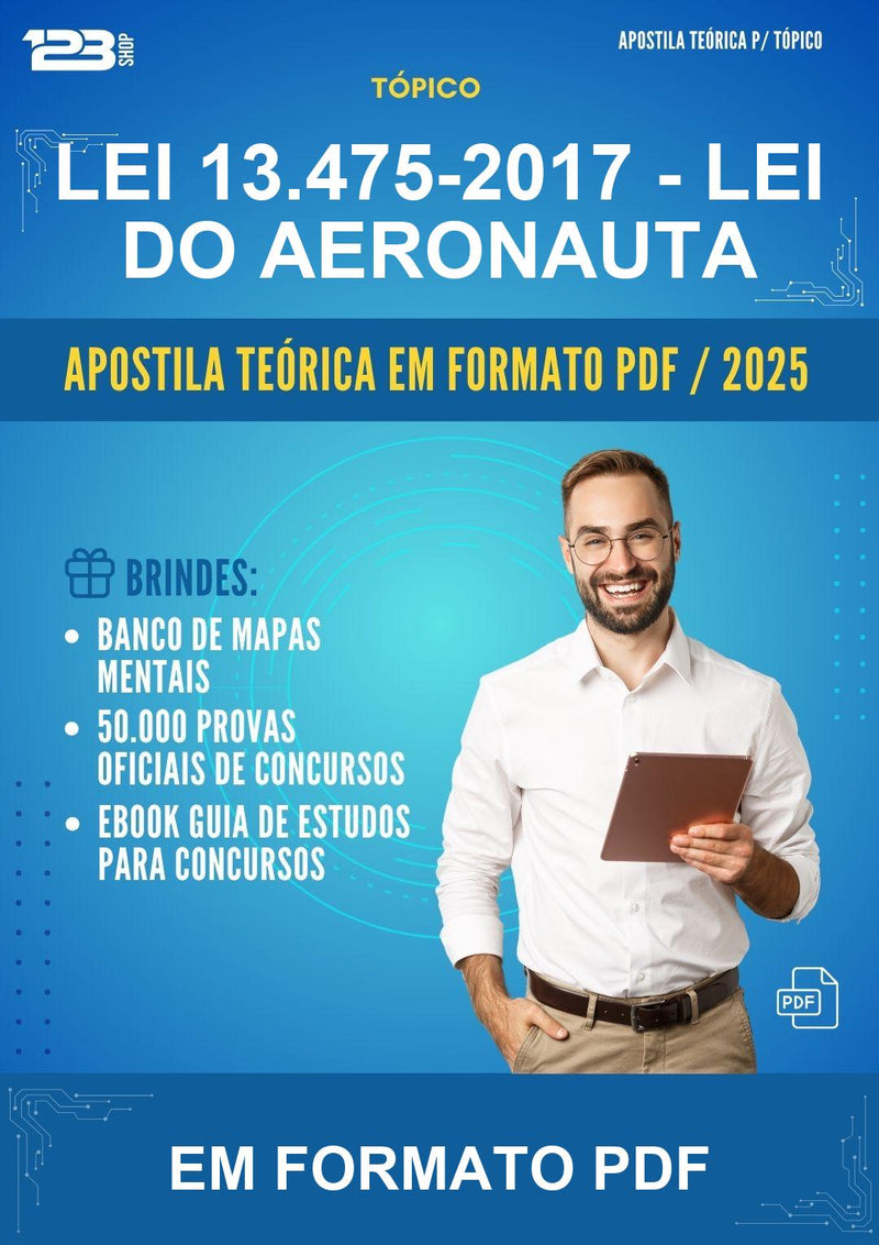 Apostila Teórica da Lei 13.475-2017 - Lei do Aeronauta - Em Formato Pdf