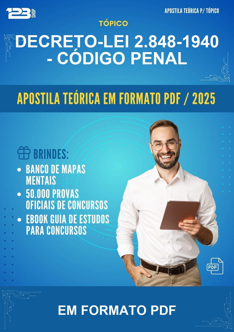 Apostila Teórica da Decreto-lei 2.848-1940 - Código Penal - Em Formato Pdf
