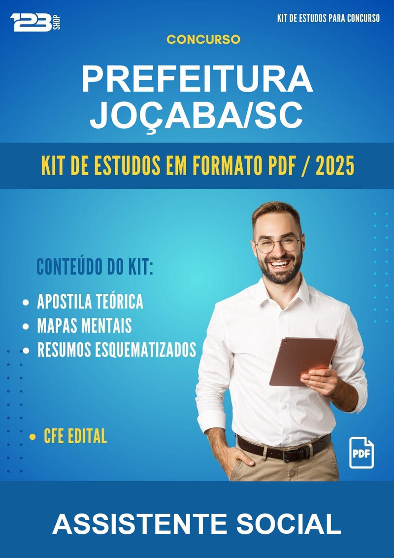 Kit de Estudos para o Concurso Prefeitura Joçaba/SC para Assistente Social
