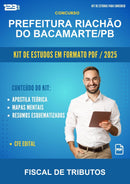 Kit de Estudos para o Concurso Prefeitura Riachão do Bacamarte/PB para Fiscal de Tributos