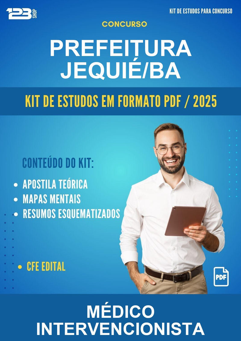 Kit de Estudos para o Concurso Prefeitura Jequié/BA para Médico Intervencionista