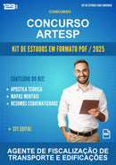 Kit de Estudos para o Concurso Artesp para Agente de Fiscalização de Transporte E Edificações