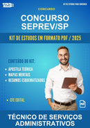 Kit de Estudos para o Concurso Seprev/SP para Técnico de Serviços Administrativos