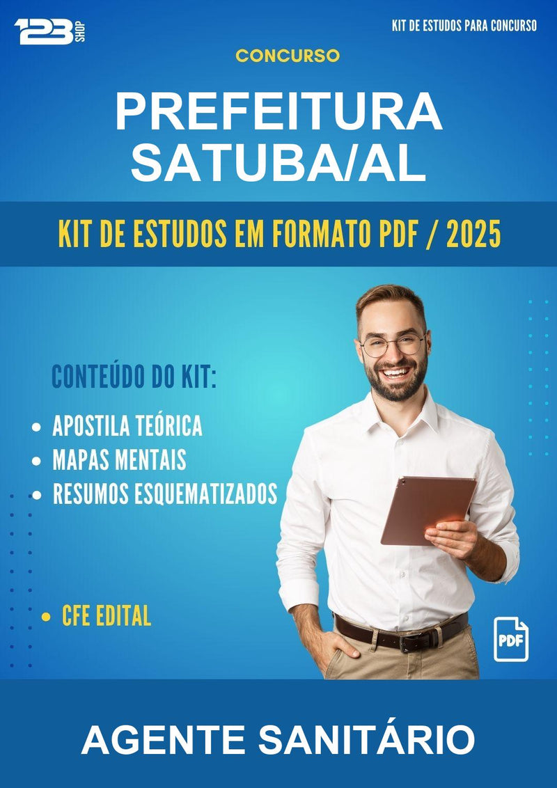 Kit de Estudos para o Concurso Prefeitura Satuba/AL para Agente Sanitário
