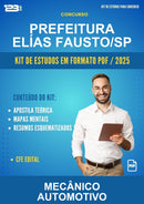 Kit de Estudos para o Concurso Prefeitura Elías Fausto/SP para Mecânico Automotivo