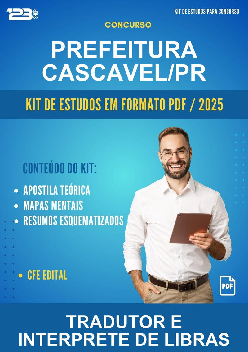 Kit de Estudos para o Concurso Prefeitura Cascavel/PR para Tradutor E Interprete de Libras