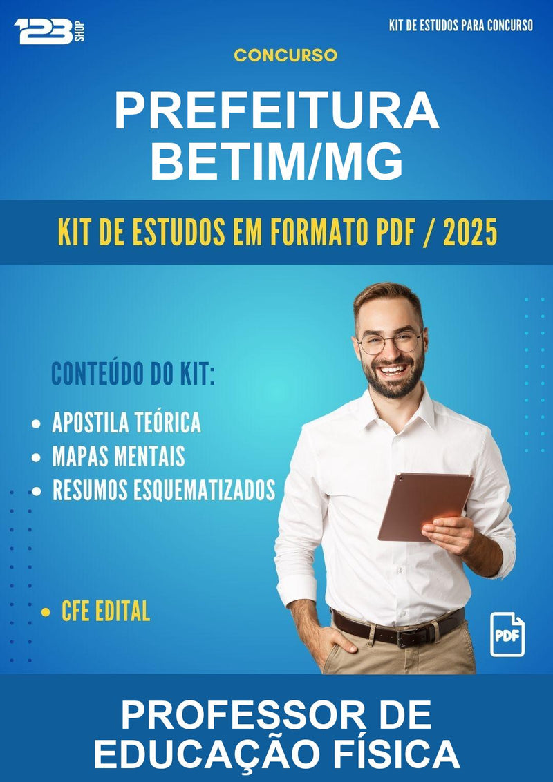 Kit de Estudos para o Concurso Prefeitura Betim/MG para Professor de Educação Física