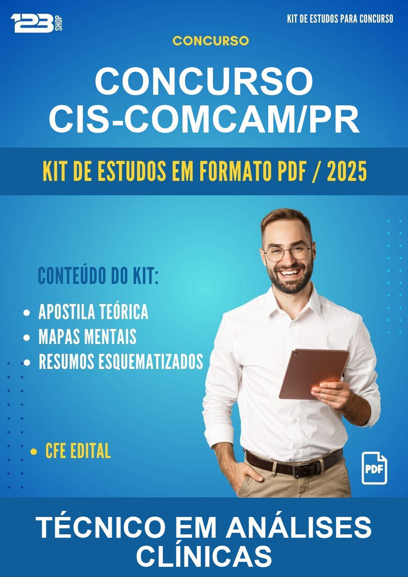 Kit de Estudos para o Concurso Cis-comcam/PR para Técnico Em Análises Clínicas