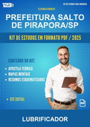 Kit de Estudos para o Concurso Prefeitura Salto de Pirapora/SP para Lubrificador