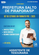Kit de Estudos para o Concurso Prefeitura Salto de Pirapora/SP para Assistente de Tesouraria