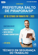 Kit de Estudos para o Concurso Prefeitura Salto de Pirapora/SP para Técnico Em Segurança do Trabalho