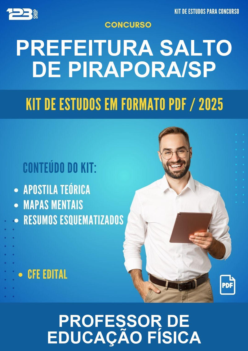 Kit de Estudos para o Concurso Prefeitura Salto de Pirapora/SP para Professor de Educação Física