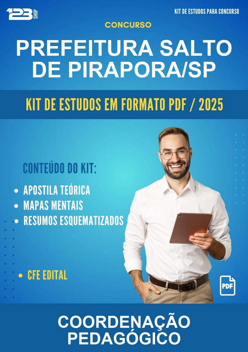 Kit de Estudos para o Concurso Prefeitura Salto de Pirapora/SP para Coordenação Pedagógico