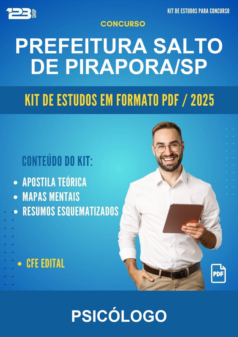 Kit de Estudos para o Concurso Prefeitura Salto de Pirapora/SP para Psicólogo