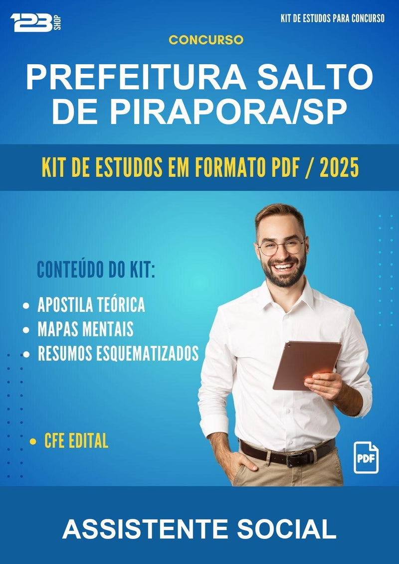 Kit de Estudos para o Concurso Prefeitura Salto de Pirapora/SP para Assistente Social