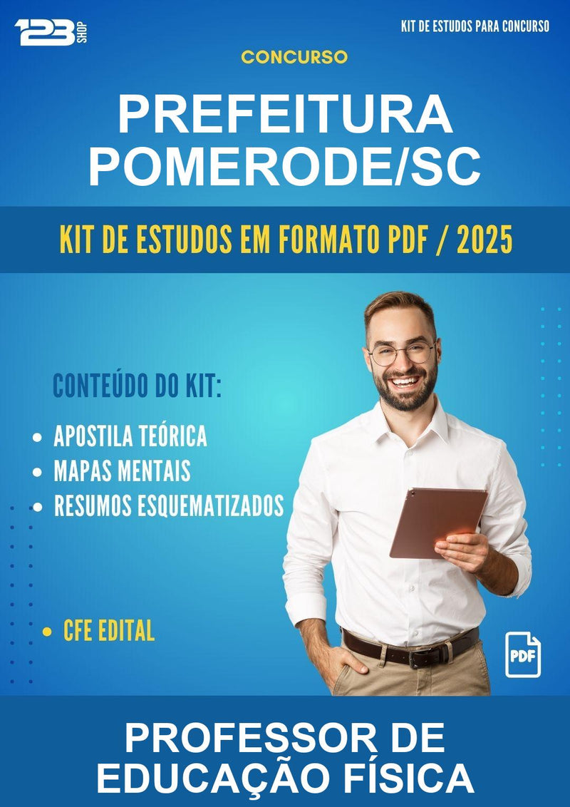 Kit de Estudos para o Concurso Prefeitura Pomerode/SC para Professor de Educação Física