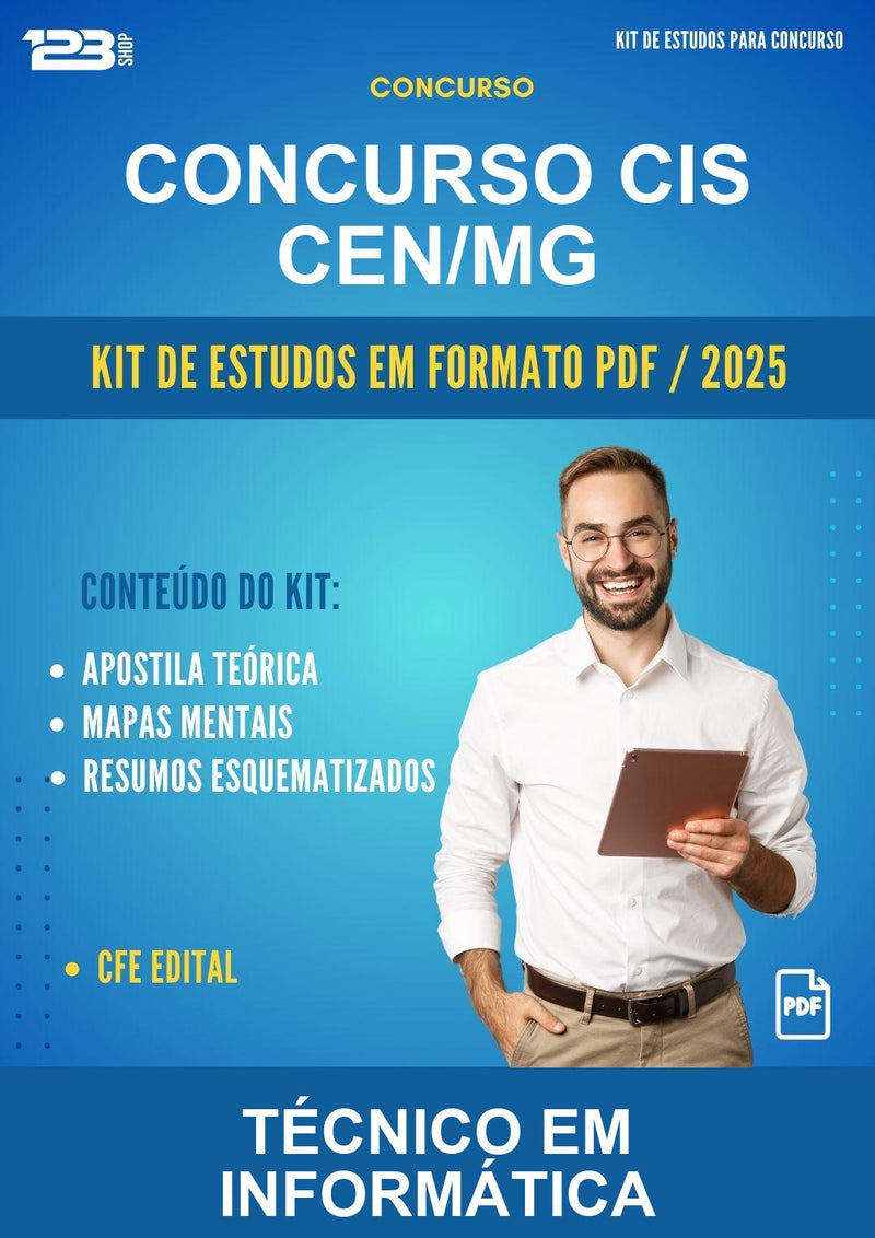 Kit de Estudos para o Concurso Cis Cen/MG para Técnico Em Informática