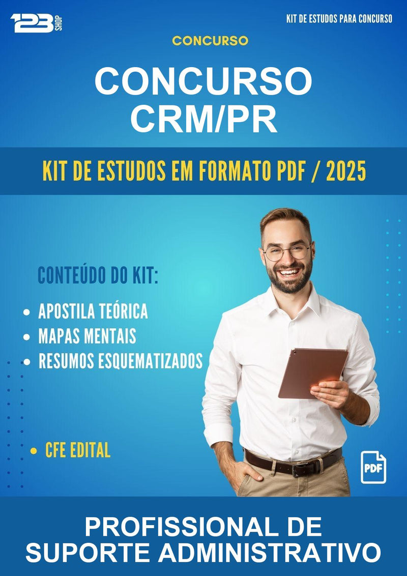 Kit de Estudos para o Concurso Crm/PR para Profissional de Suporte Administrativo
