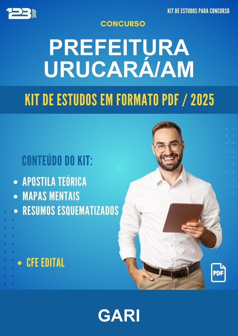 Kit de Estudos para o Concurso Prefeitura Urucará/AM para Gari