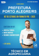 Kit de Estudos para o Concurso Prefeitura Porto Alegre/RS para Técnico Em Agropecuária