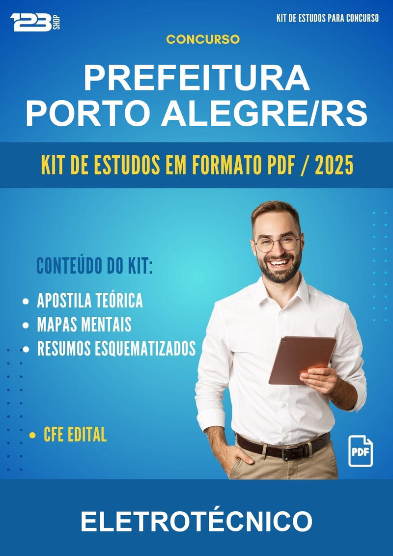 Kit de Estudos para o Concurso Prefeitura Porto Alegre/RS para Eletrotécnico