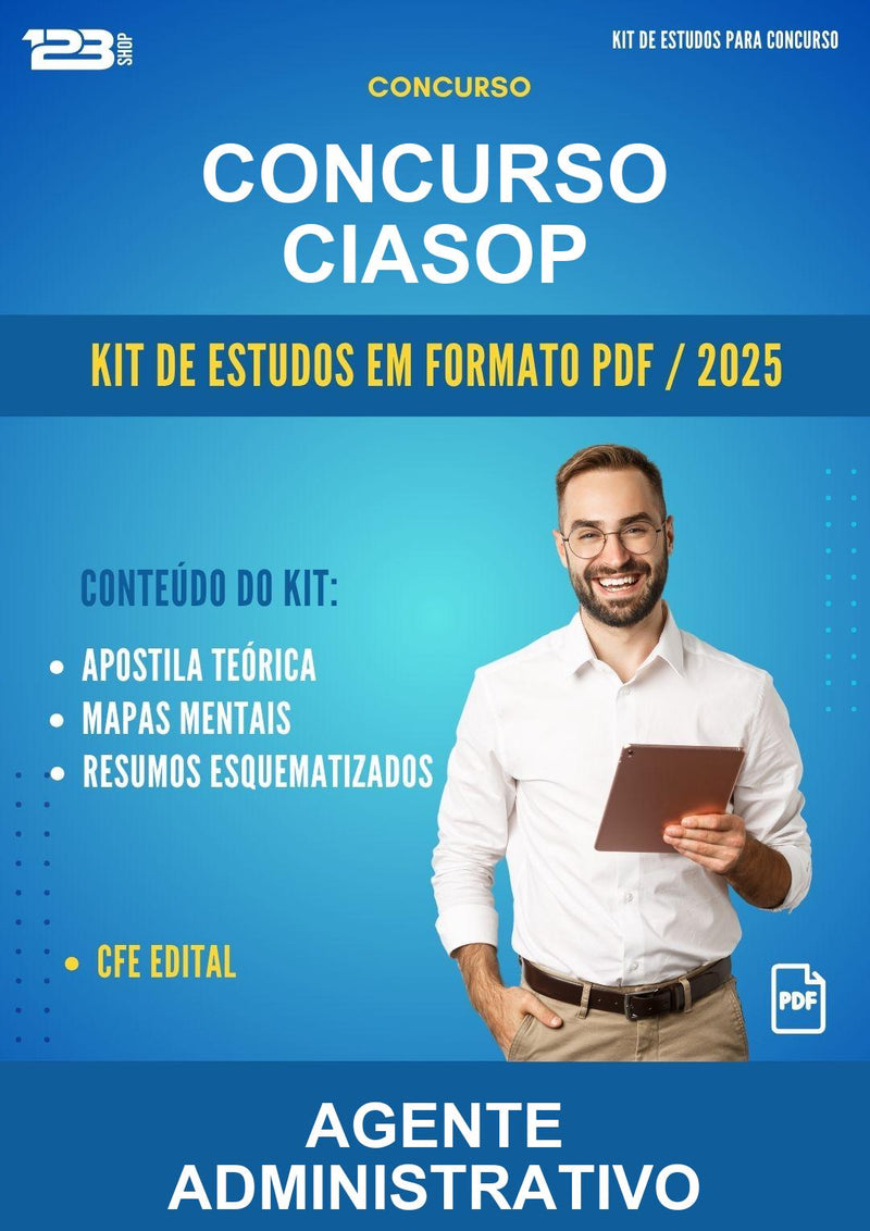 Kit de Estudos para o Concurso Ciasop para Agente Administrativo