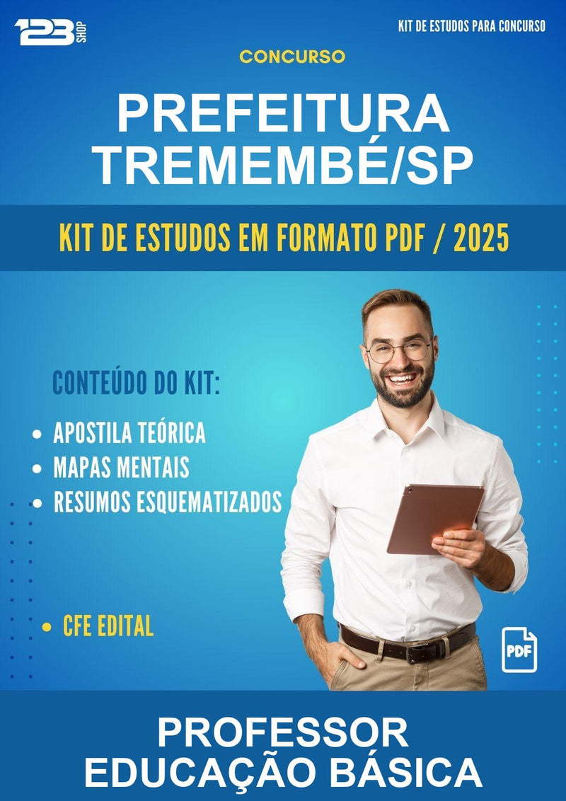 Kit de Estudos para o Concurso Prefeitura Tremembé/SP para Professor Educação Básica