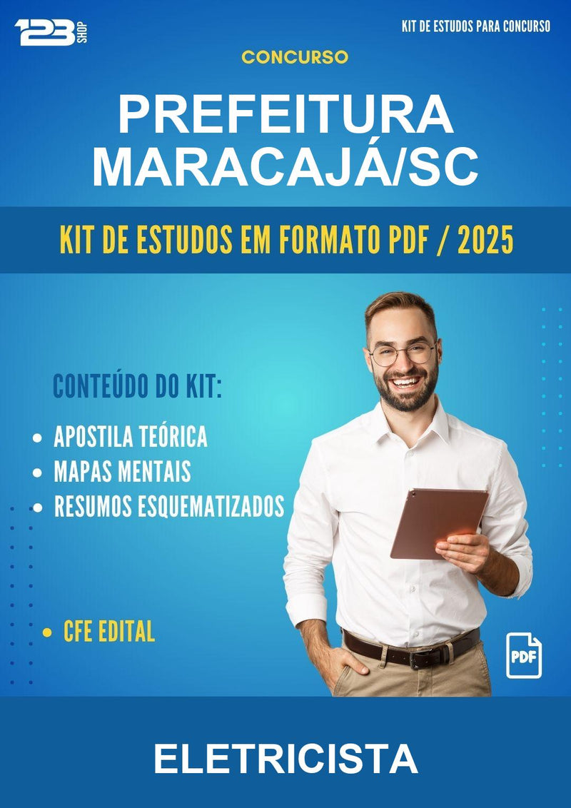Kit de Estudos para o Concurso Prefeitura Maracajá/SC para Eletricista