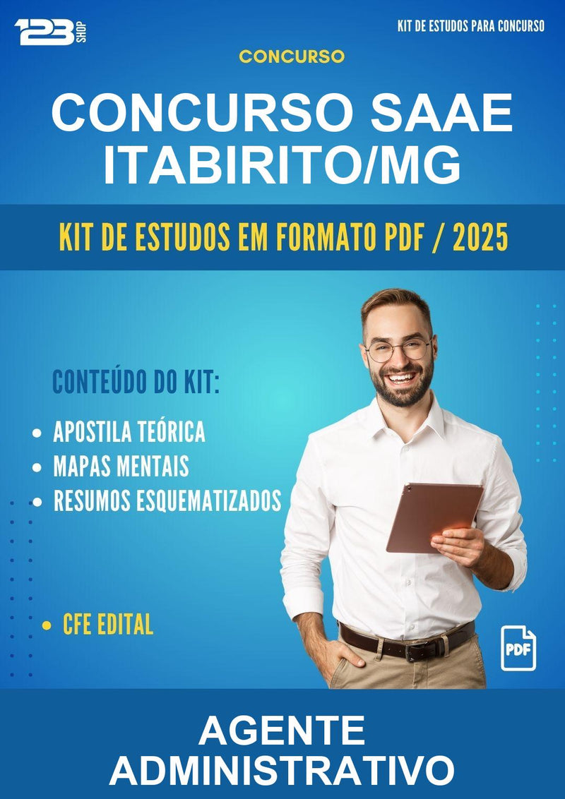 Kit de Estudos para o Concurso Saae Itabirito/MG para Agente Administrativo