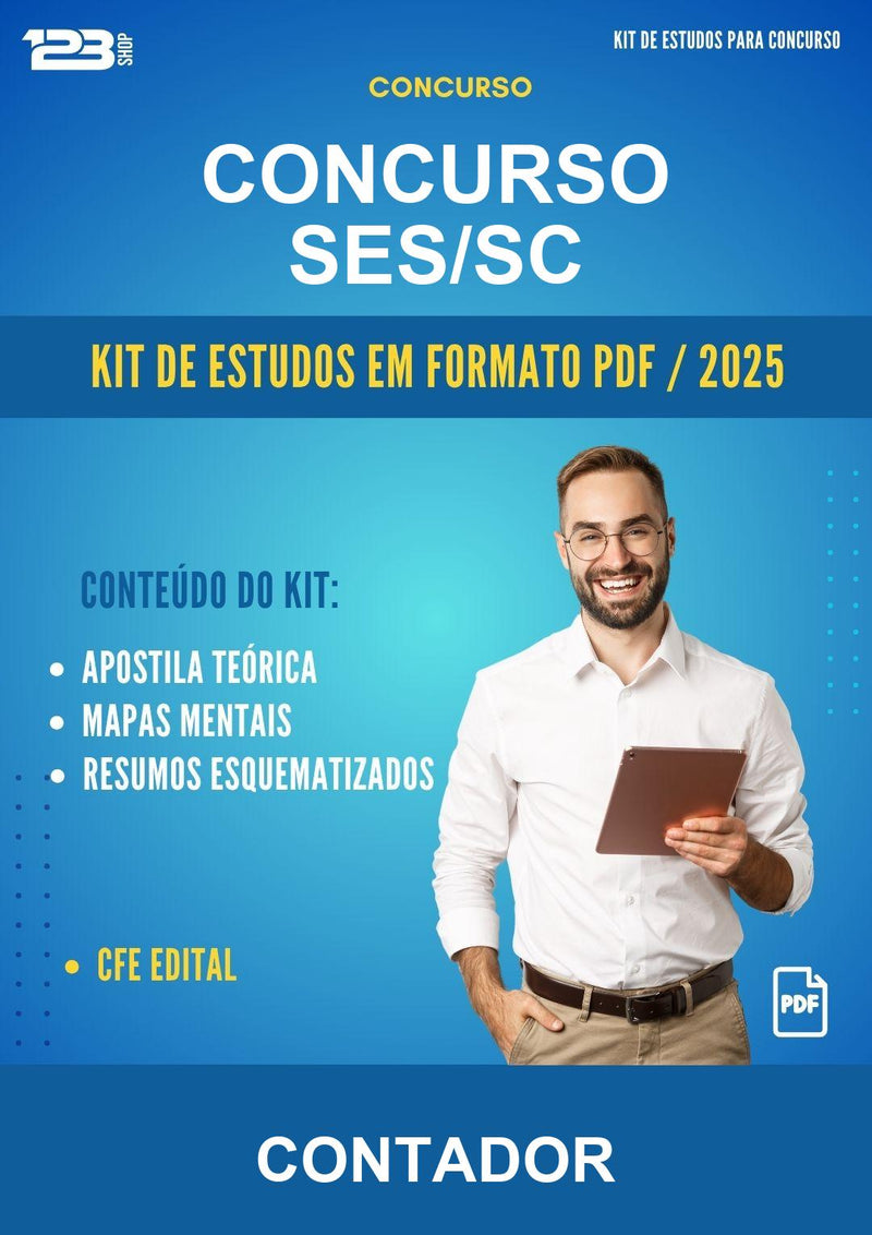 Kit de Estudos para o Concurso Ses/SC para Contador