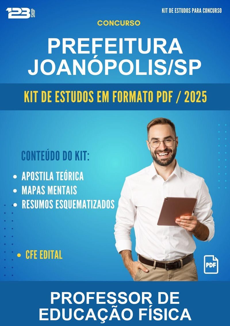 Kit de Estudos para o Concurso Prefeitura Joanópolis/SP para Professor de Educação Física