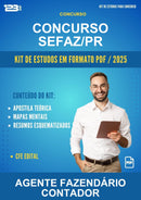 Kit de Estudos para o Concurso Sefaz/PR para Agente Fazendário Contador