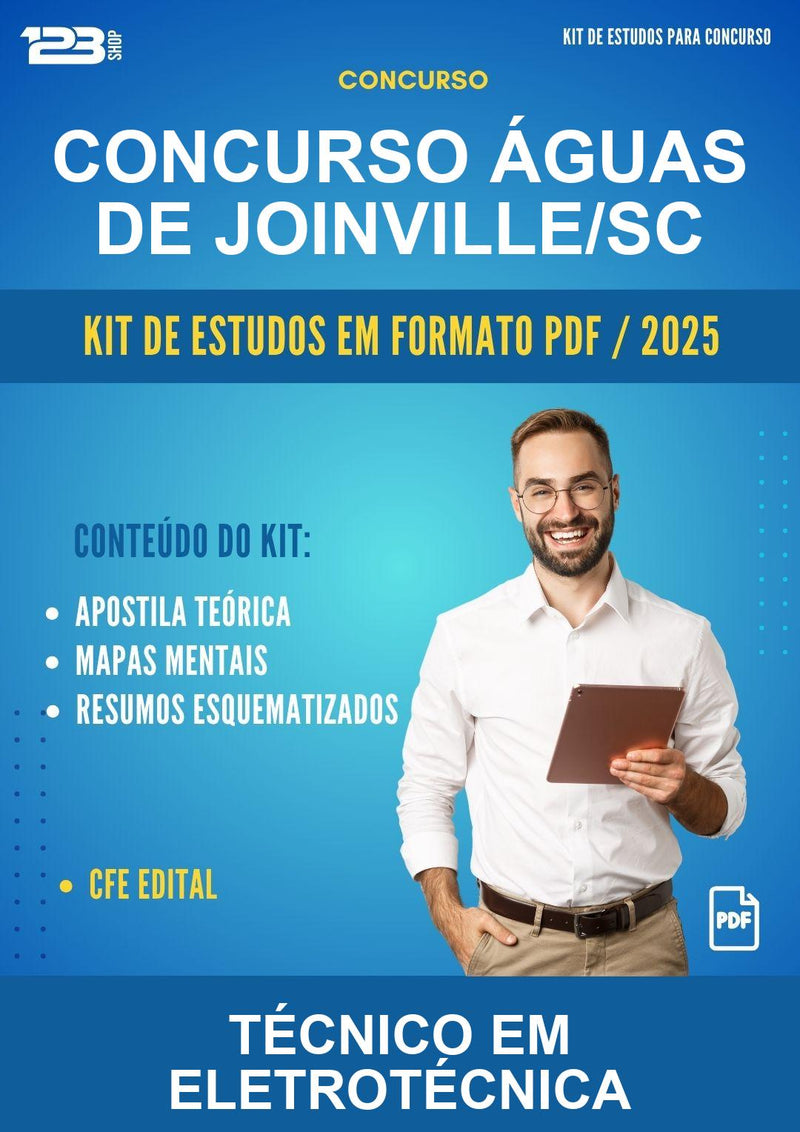 Kit de Estudos para o Concurso Águas de Joinville/SC para Técnico Em Eletrotécnica
