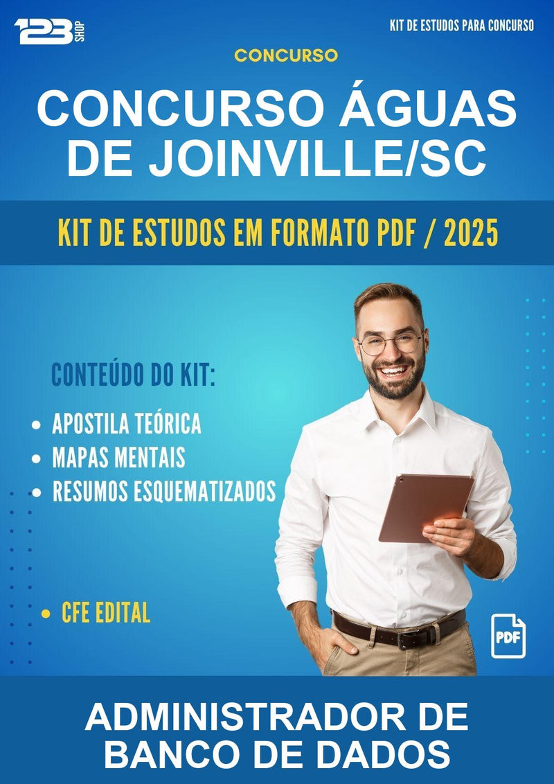 Kit de Estudos para o Concurso Águas de Joinville/SC para Administrador de Banco de Dados