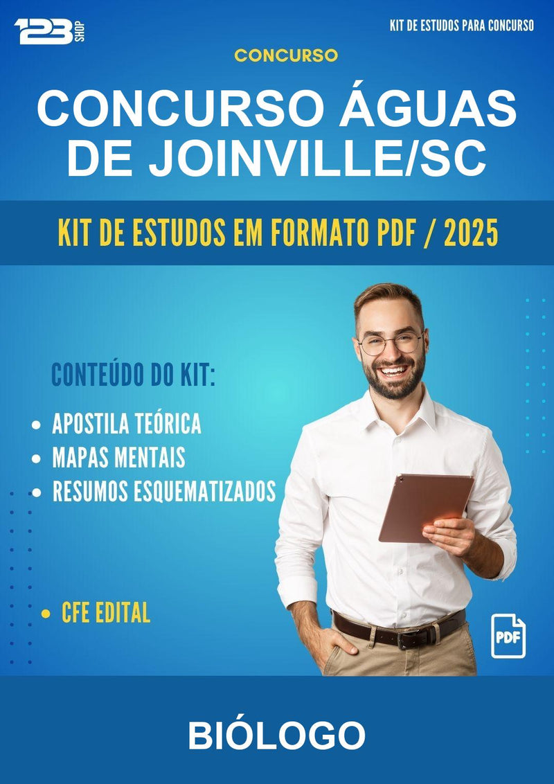 Kit de Estudos para o Concurso Águas de Joinville/SC para Biólogo