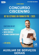 Kit de Estudos para o Concurso Ciscen/MG para Auxiliar de Serviços Gerais