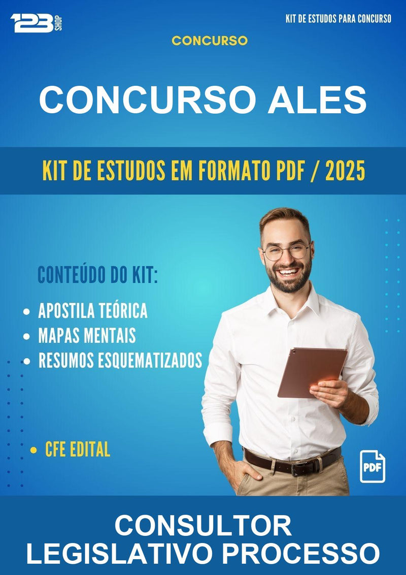 Kit de Estudos para o Concurso Ales para Consultor Legislativo Processo Legislativo