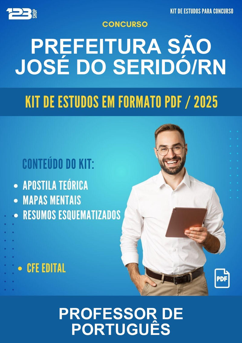 Kit de Estudos para o Concurso Prefeitura São José do Seridó/RN para Professor de Português