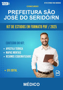 Kit de Estudos para o Concurso Prefeitura São José do Seridó/RN para Médico