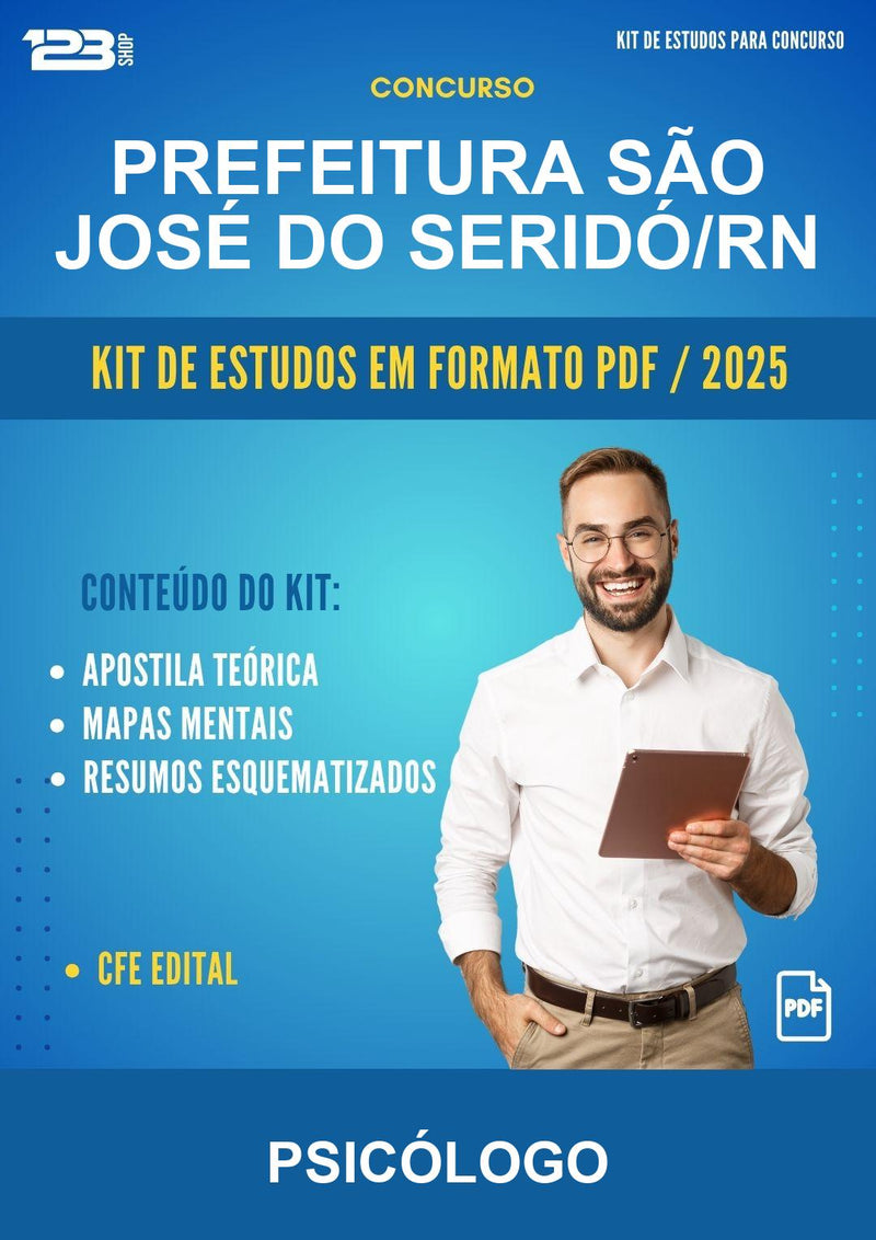 Kit de Estudos para o Concurso Prefeitura São José do Seridó/RN para Psicólogo