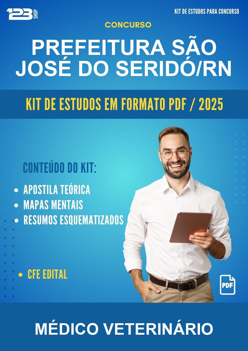Kit de Estudos para o Concurso Prefeitura São José do Seridó/RN para Médico Veterinário
