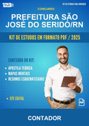 Kit de Estudos para o Concurso Prefeitura São José do Seridó/RN para Contador