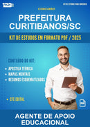 Kit de Estudos para o Concurso Prefeitura Curitibanos/SC para Agente de Apoio Educacional