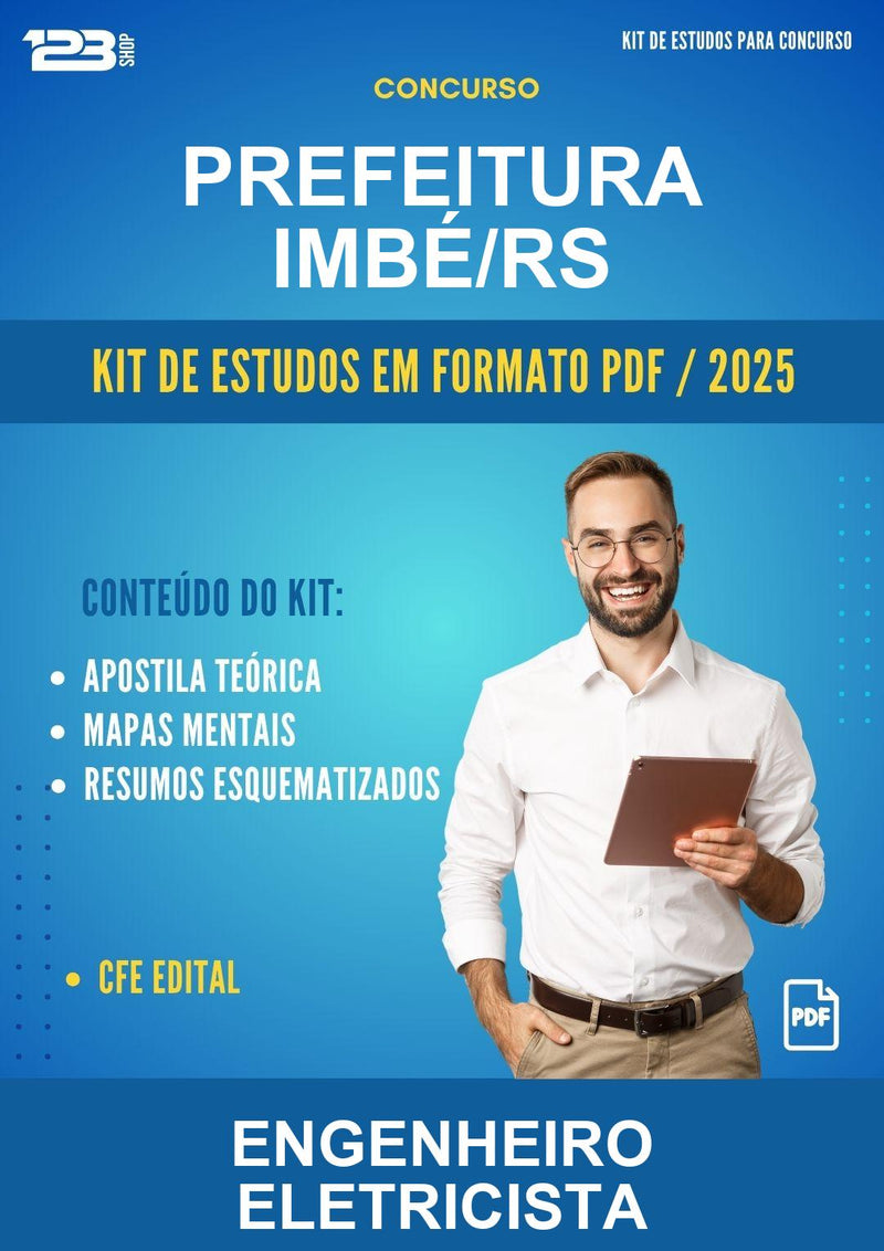 Kit de Estudos para o Concurso Prefeitura Imbé/RS para Engenheiro Eletricista