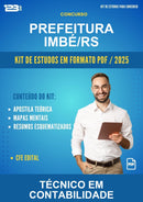 Kit de Estudos para o Concurso Prefeitura Imbé/RS para Técnico Em Contabilidade